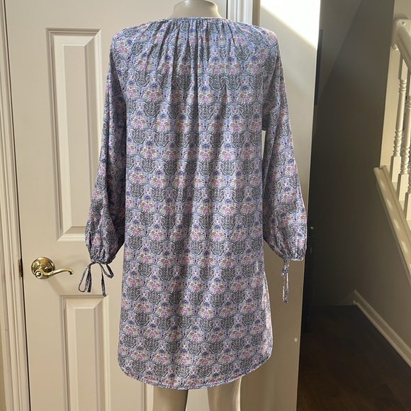 J.Crew Liberty Fabric Button Front Shirt Dress, small - Picture 6 of 7